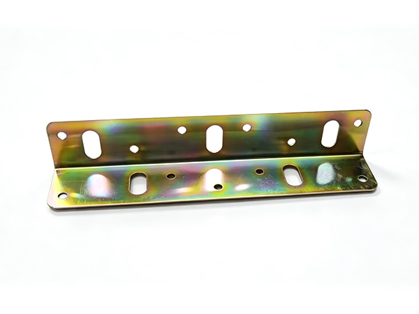 Heavy-Duty Adjustable L-Bracket with Yellow Zinc Plating